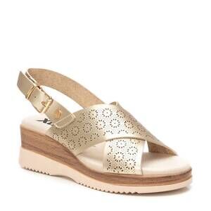 NEW XTI women's pu wedge sandals in gold